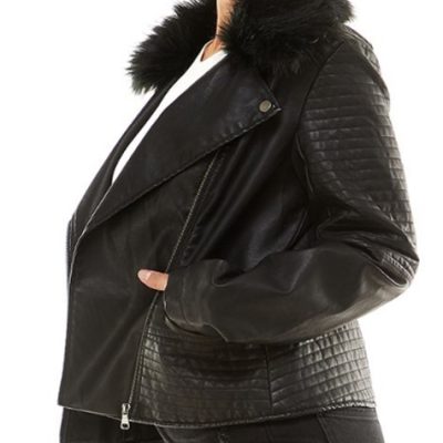 Chaqueta mujer imitación cuero