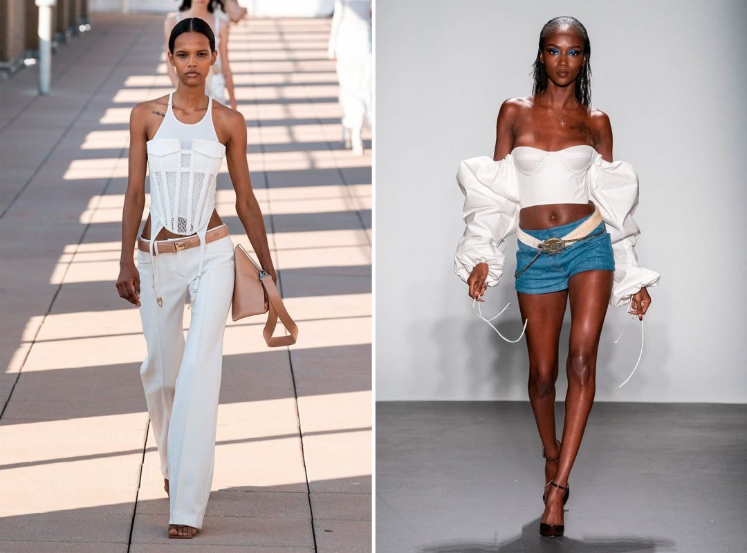 Corsés vistos en Dion Lee y LaQuann Smith Tendencias Across The Sky